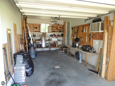 Extra deep garage with lots of storage