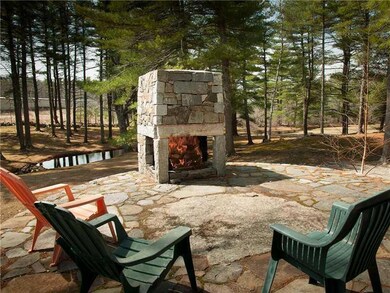 Yard/Garden. Beautiful stone firepit...