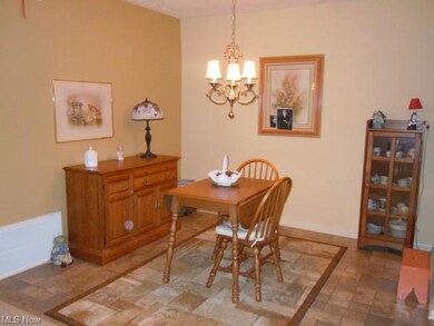 This view is of the spacious dining area adjacent 