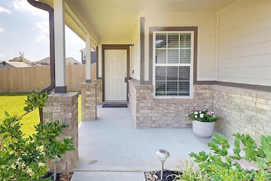 Great covered front entry