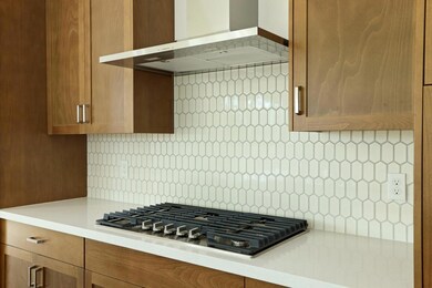 Gas cooktop with canopy hood