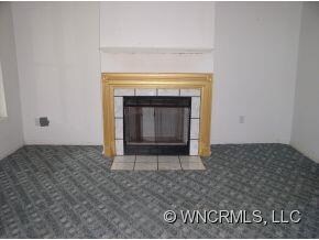 Living room with fp