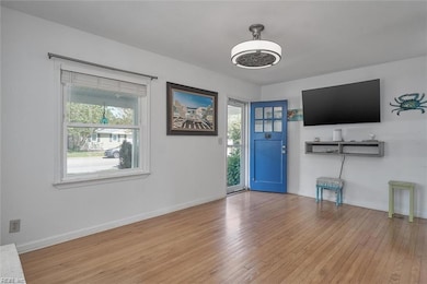Living Room with Original Hardwood Floors