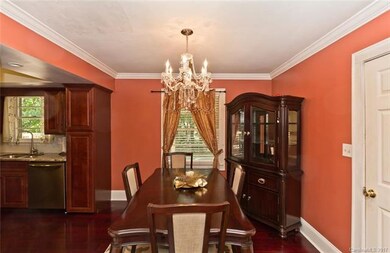 Dining room open to kitchen