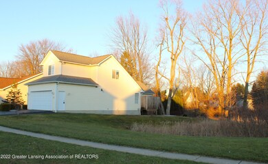 exterior side w pond