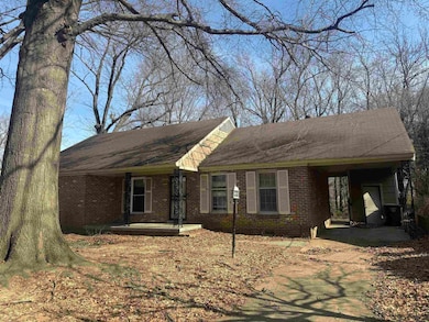 Ranch-style home featuring a carport