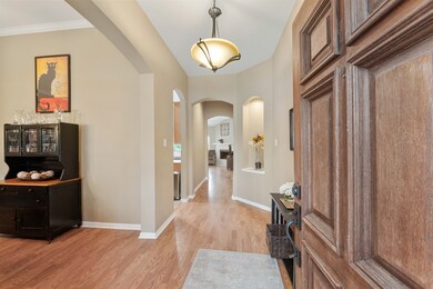 Off the front entryway is the formal dining room