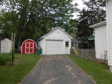 1 car garage and storage shed.