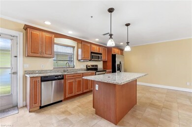 The Captiva unit kitchen featuring decorative ligh