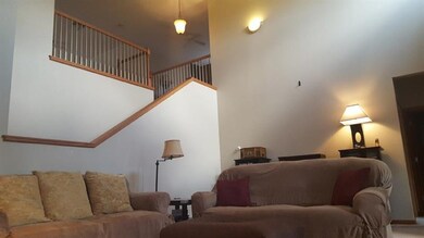 living room to upstairs loft