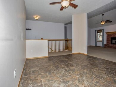 Dining room opens to living room.
