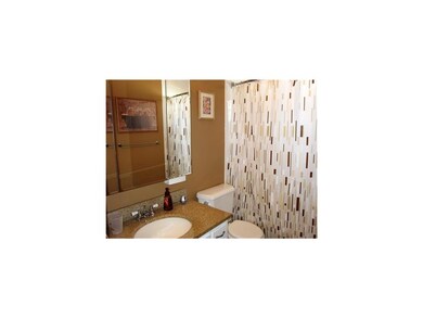 Bathroom. Custom tile, granite countertop