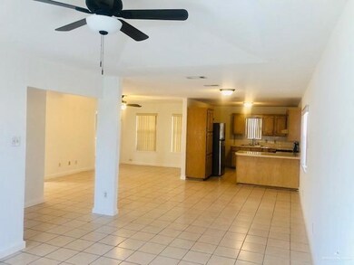 Kitchen and living room open area