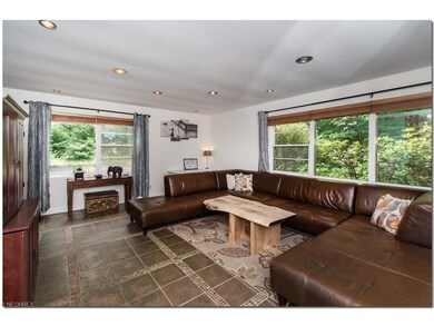 Spacious Living Room with Ceramic Tile Heated Floo