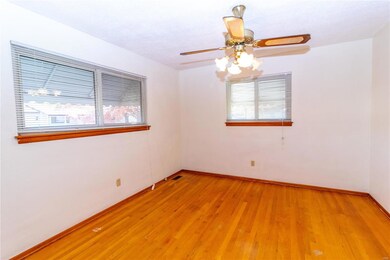 Master bedroom with half bath