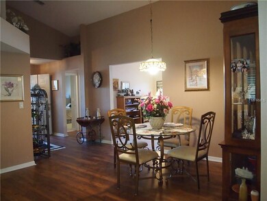 Foyer to Dining Room with new laminate flooring