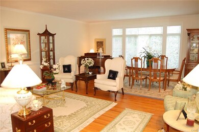 Crown molding in the open great room