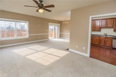 Open concept living/dining room