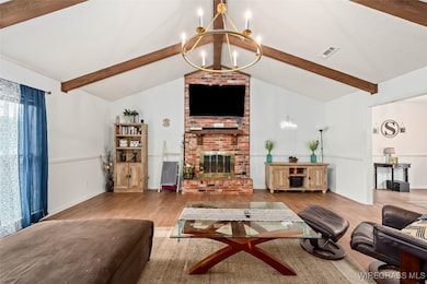 Wood Burning Fireplace