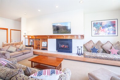Living room featuring carpet floors