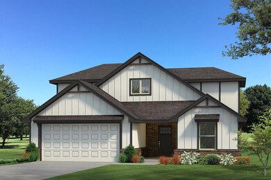 View of front of house featuring a front lawn