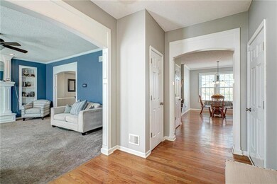 View from foyer to Living Room and informal dining