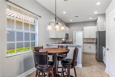 Eat-in kitchen.