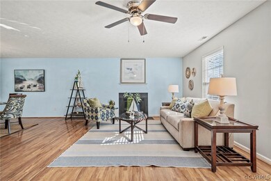 Living room with LVP flooring