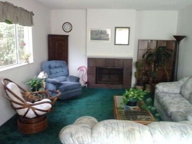 Living room with gas fireplace