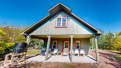 View of front of house with a patio