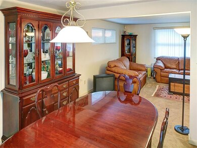 Dining and living rooms.
