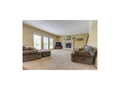 Oversize living area with gas fireplace and lots o