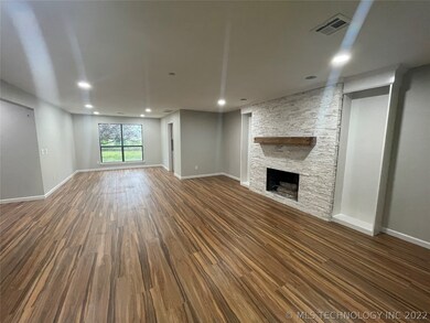 Living room overlooking the dining area.