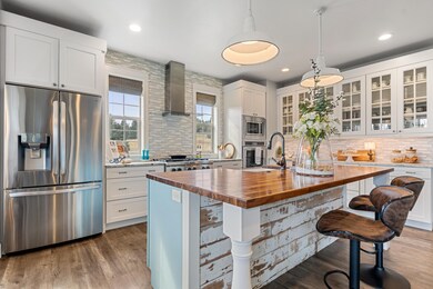Butcher block island