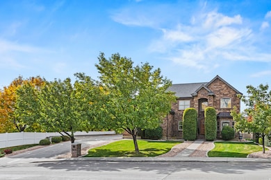 View of front of property featuring stone.