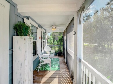 Screened-in Porch with Ceiling Fans