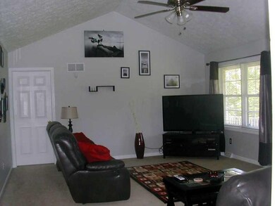 Living Room. Great cathedral ceiling and natural l