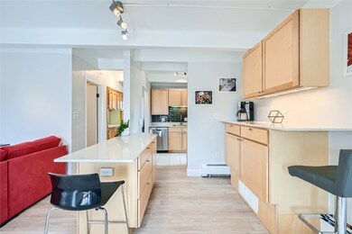Breakfast bar and kitchen area.