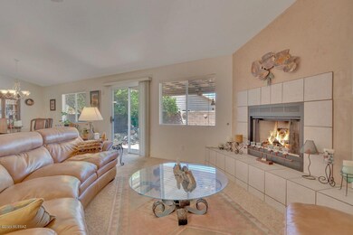 Living room with gas fireplace