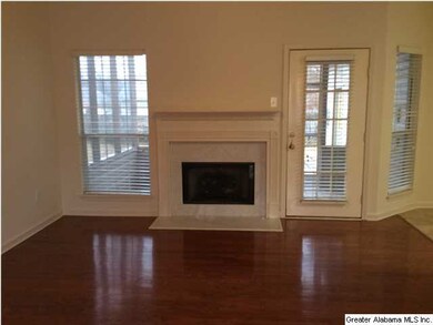 Fireplace in den