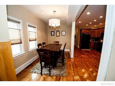Dining Room Formal dining room with custom window 