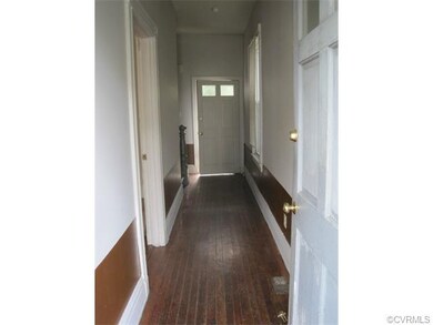 Looking through the front door.