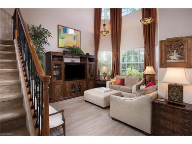 High ceilings in this bright & beautiful sitting r