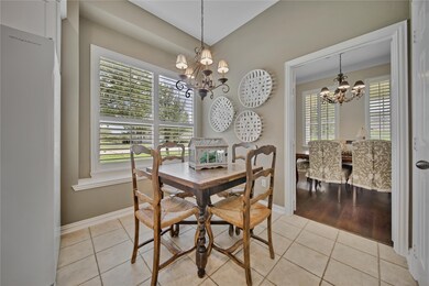 Breakfast room is right off the kitchen.