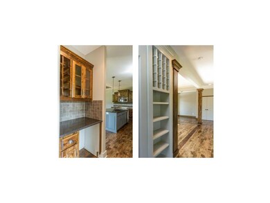 Split view of beverage center, located between for