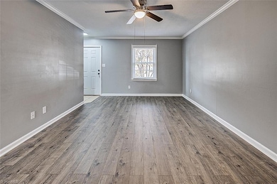 Living room with new LVT