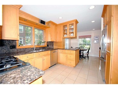 Updated eat in kitchen with granite counter tops a