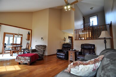 Living Room with Vaulted Ceilings