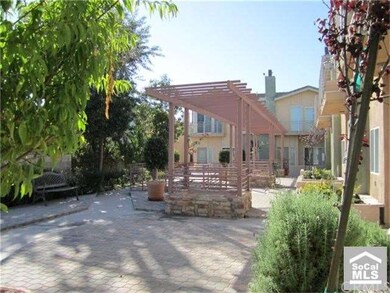 Beautiful private courtyard in front of townhouse