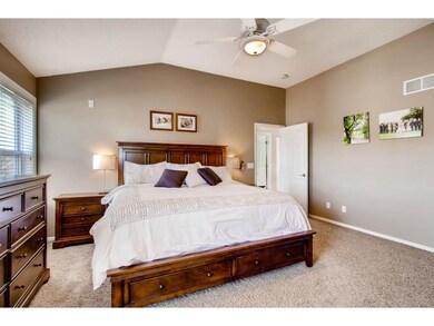 The owners' suite features vaulted ceiling, large 